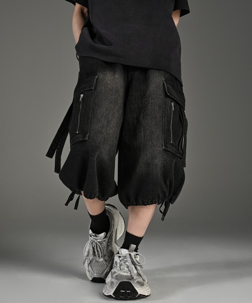 ADRER（アドラー）の「parachute cargo wide short pants / パラシュートカーゴワイドショートパンツ（その他パンツ・メンズ・ブラック系1/ブラック/グレー系1・XS/S/M/L）」の21枚目の写真