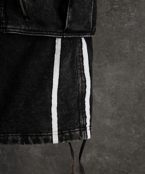 ADRER（アドラー）の「parachute cargo wide short pants / パラシュートカーゴワイドショートパンツ（その他パンツ・メンズ・ブラック系1/ブラック/グレー系1・XS/S/M/L）」の7枚目の写真