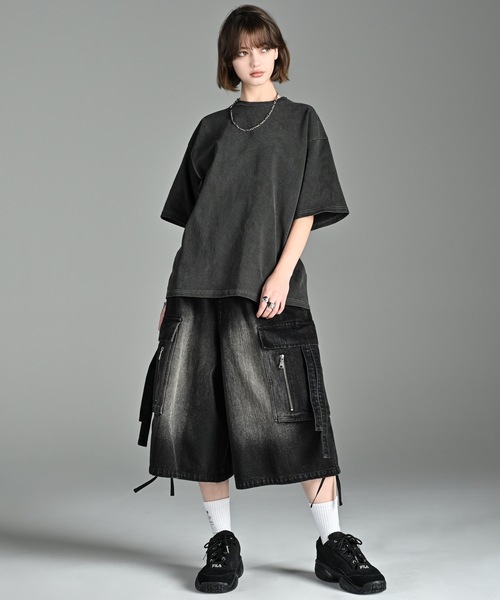 ADRER(アドラー)の「parachute cargo wide short pants / パラシュートカーゴ ワイド ショート パンツ(カーゴパンツ・メンズ・ブラック系1/ブラック/グレー系1/ブラック系2・XS/S/M/L)」の19枚目の写真