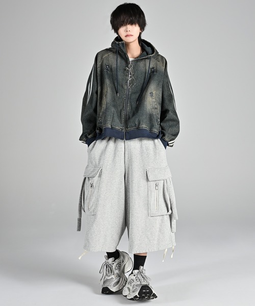 パンツ ADRER parachute cargo wide short pants parachute cargo wide short pants / パラシュートカーゴワイド