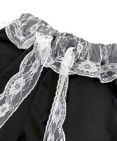 SHEENA（シーナ）の「レースレイヤードバタフライプリントスウェットワイドパンツ（スウェットパンツ・レディース・ホワイト/ブラック・M）」の20枚目の写真