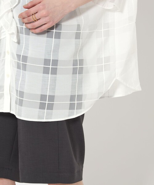 ユナイテッドアローズ別注 ダリア dahl'ia フリルチェックブラウス 1500025S0394_l1_a001.jpg