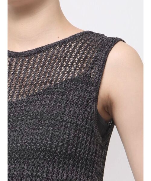 LAGUNAMOON（ラグナムーン）の「メッシュフリンジニットワンピース（ワンピース・レディース・オレンジ/アイボリー/ブラック・MEDIUM/SMALL）」の21枚目の写真