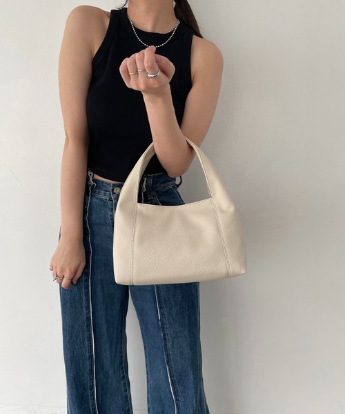 EFOLE(エフォル)の「【軽量/500ml収納/肩掛け】シュリンクミニバッグ(ハンドバッグ・レディース・イエロー/オフホワイト/ブラック・FREE)」の15枚目の写真