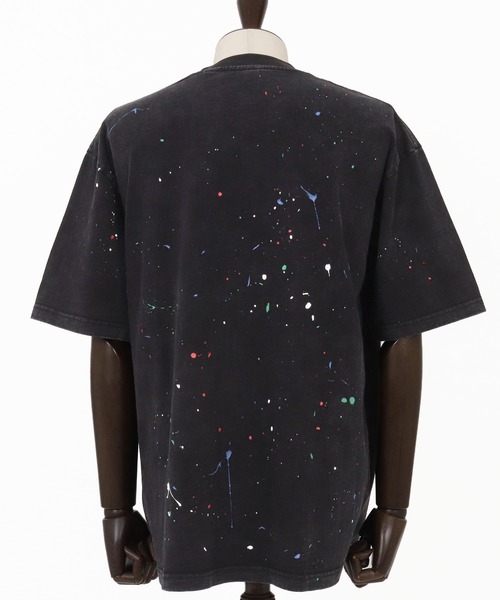 CAMBIO（カンビオ）の「mt9782-Pigment Wash Paint Splash Tee Tシャツ（Tシャツ/カットソー・メンズ・ブラック系その他・L/M/S）」の11枚目の写真