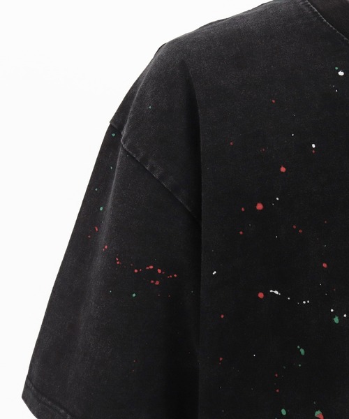 CAMBIO（カンビオ）の「mt9782-Pigment Wash Paint Splash Tee Tシャツ（Tシャツ/カットソー・メンズ・ブラック系その他・L/M/S）」の3枚目の写真