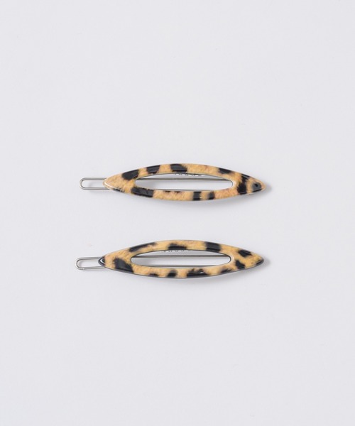 GIUNON(ジウノン)の「leopard oval hairpin 2set / レオパードオーバルヘアピン2個セット(ヘアピン・レディース・レオパード・FREE)」の6枚目の写真