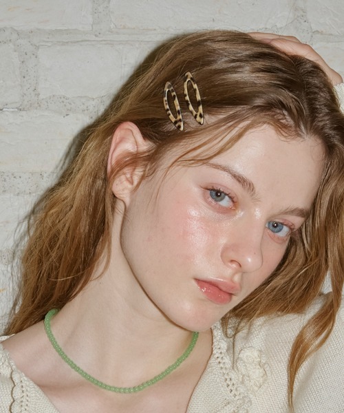 GIUNON(ジウノン)の「leopard oval hairpin 2set / レオパードオーバルヘアピン2個セット(ヘアピン・レディース・レオパード・FREE)」の14枚目の写真