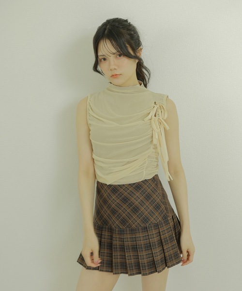 ニット セーター *M DOLLY original* ribbon strap dreamy tops/リボンストラップドリーミートップス レディー M DOLLY｜エムドリー（レディース）の通販 - ZOZOTOWN