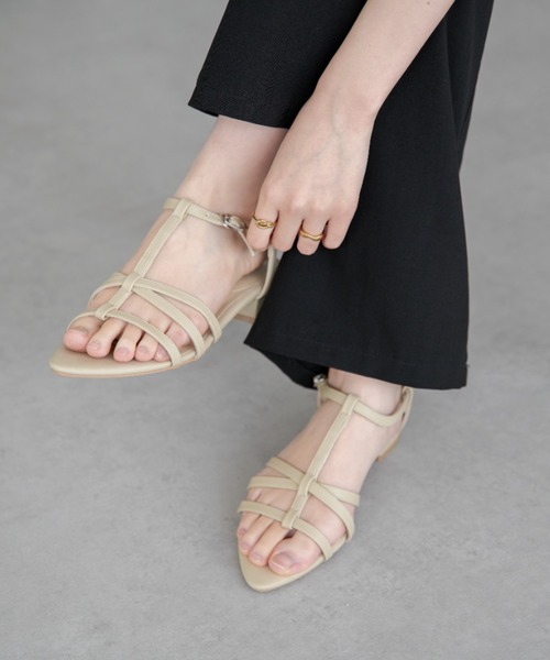 raffime(ラフィミー)の「Wストラップサンダル(サンダル・レディース・ブラック/ライトベージュ/シルバー・SMALL/MEDIUM/LARGE/X-LARGE)」の13枚目の写真
