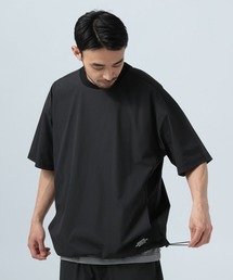 【Sato】NYLON STRETCH T(ナイロンストレッチTシャツ) ナイロンストレッチロンT／セットアイテム(M ライトグレー): トップス