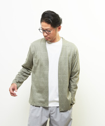 MEN'S MELROSE | ジャガードメッシュボタンレスカーディガン(カーディガン/ボレロ)