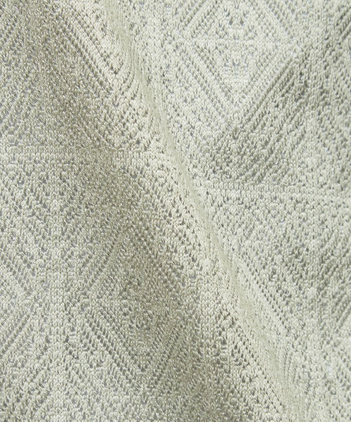 MEN'S MELROSE（メンズメルローズ）の「ジャガードメッシュボタンレスカーディガン（カーディガン/ボレロ・メンズ・ブラック/セージグリーン・4/2/3）」の5枚目の写真