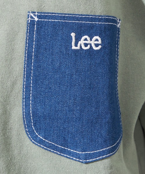 Lee（リー）の「Lee/リー　胸ポケット付きTシャツ【アウトレット店舗・WEB限定】（Tシャツ/カットソー・メンズ・ブラック/ミント/ホワイト/グレー・X-LARGE/LARGE/MEDIUM/SMALL/X-SMALL）」の15枚目の写真