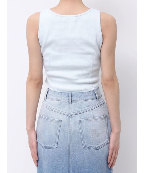 EATME（イートミー）の「フロントリボンノースリーブTOP（タンクトップ・レディース・ブルー/グレー/ブラック・FREE）」の13枚目の写真