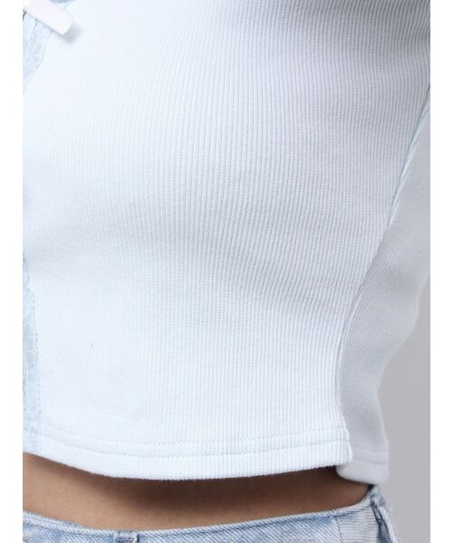 EATME（イートミー）の「フロントリボンノースリーブTOP（タンクトップ・レディース・ブルー/グレー/ブラック・FREE）」の16枚目の写真