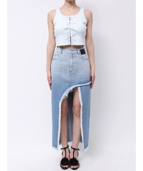 EATME（イートミー）の「フロントリボンノースリーブTOP（タンクトップ・レディース・ブルー/グレー/ブラック・FREE）」の18枚目の写真