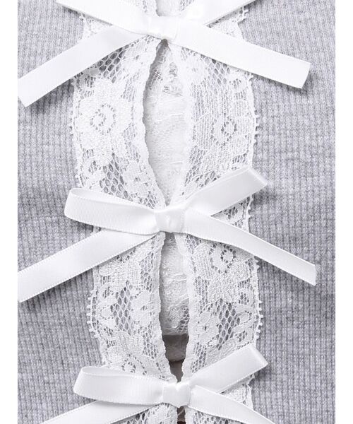 EATME（イートミー）の「フロントリボンノースリーブTOP（タンクトップ・レディース・ブルー/グレー/ブラック・FREE）」の19枚目の写真