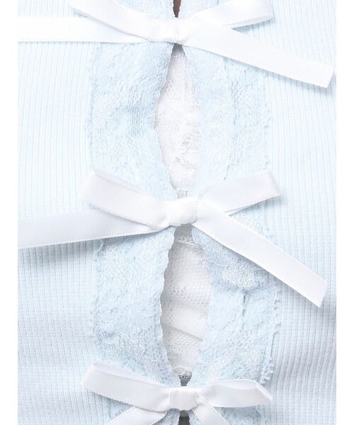 EATME（イートミー）の「フロントリボンノースリーブTOP（タンクトップ・レディース・ブルー/グレー/ブラック・FREE）」の21枚目の写真