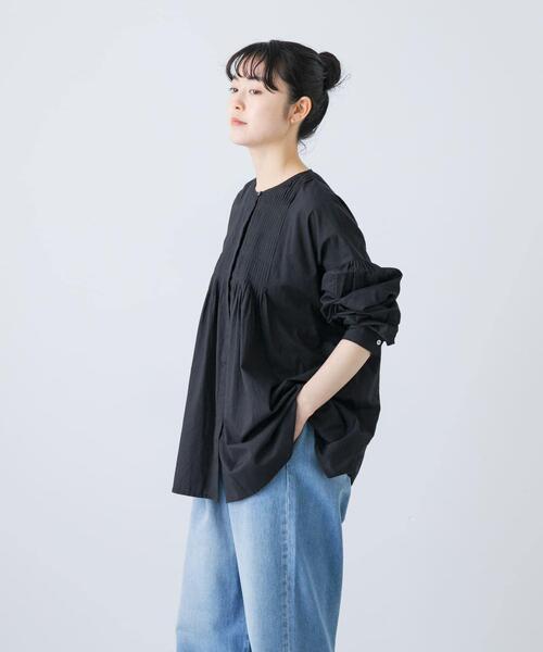 かぐれ(カグレ)の「コットンピンタックブラウス(シャツ/ブラウス・レディース・ブラック/オフホワイト/グリーン系その他・FREE)」の16枚目の写真