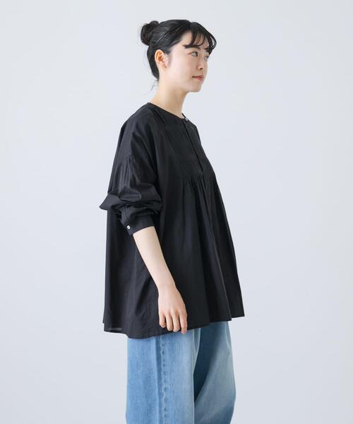 かぐれ(カグレ)の「コットンピンタックブラウス(シャツ/ブラウス・レディース・ブラック/オフホワイト/グリーン系その他・FREE)」の15枚目の写真