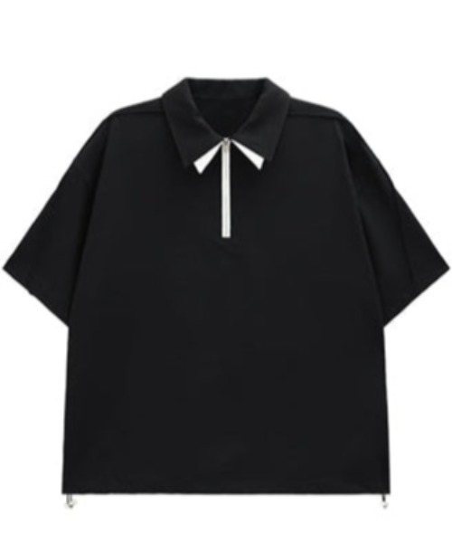 Otte(オッテ)の「ハーフジップポロトップス(シャツ/ブラウス・メンズ・ブラック/ブルー・SMALL/MEDIUM/LARGE)」の16枚目の写真
