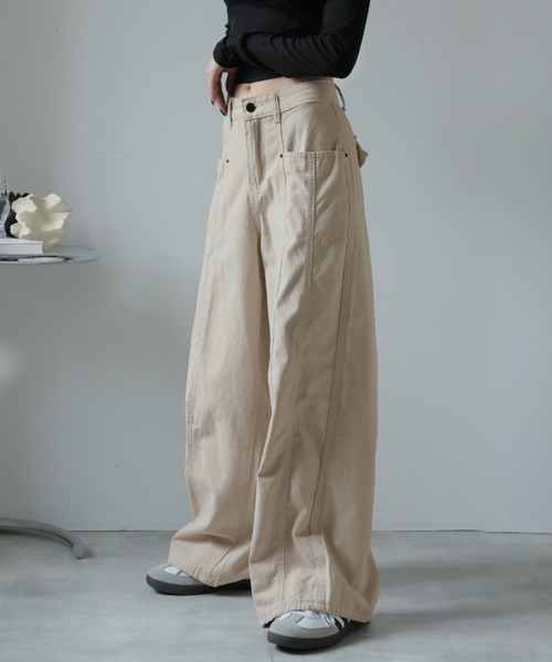 Ulysses（ユリシス）の「ステッチデザインワイドパンツ（その他パンツ・レディース・ベージュ・S/L/M）」の13枚目の写真