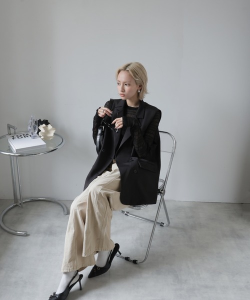 Ulysses（ユリシス）の「ステッチデザインワイドパンツ（その他パンツ・レディース・ベージュ・S/L/M）」の16枚目の写真