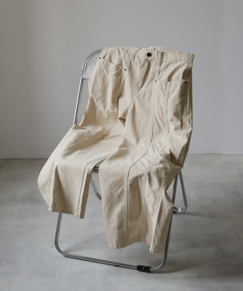 Ulysses（ユリシス）の「ステッチデザインワイドパンツ（その他パンツ・レディース・ベージュ・S/L/M）」の17枚目の写真