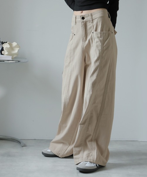 Ulysses（ユリシス）の「ステッチデザインワイドパンツ（その他パンツ・レディース・ベージュ・S/L/M）」の21枚目の写真