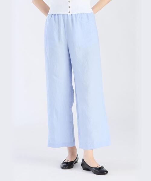 agnes b.（アニエスベー）の「リネン ロング ワイドパンツ ”New Moulin”（その他パンツ・レディース・ブルー系その他・1/2/3）」の5枚目の写真