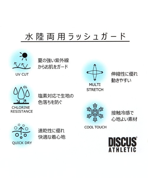 LEPSIM（レプシィム）の「【DISCUS／ディスカス】ラッシュガード