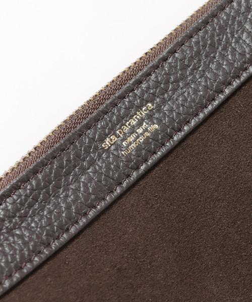 sita parantica（シータパランティカ）の「sita parantica/シータ パランティカ Ultrasuede POUCH_S ショルダーバッグ ブランドロゴ ミニバッグ（ショルダーバッグ・レディース・グレイッシュベージュ・ONE SIZE）」の6枚目の写真
