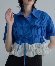 VACANCY | フリルチュールドッキングバリモアシャツ(シャツ/ブラウス)