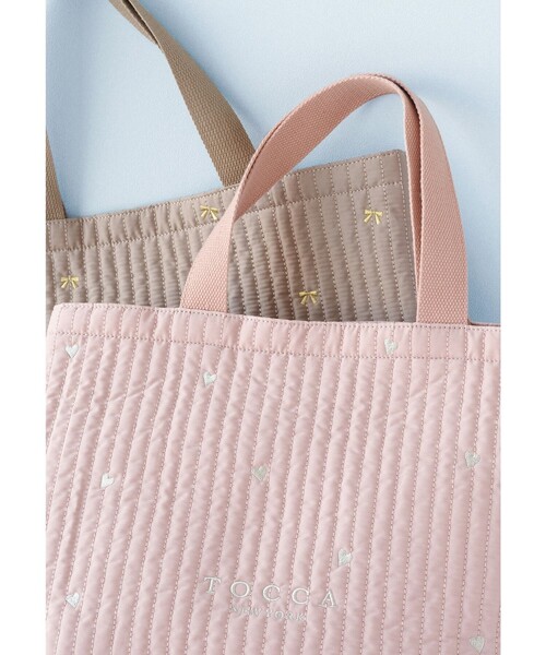 TOCCA(トッカ)の「LUCKY SHOWER TOTE トートバッグ(トートバッグ・レディース・ピンク系/ライトグレー系/ベージュ系/ブラック系・F)」の8枚目の写真