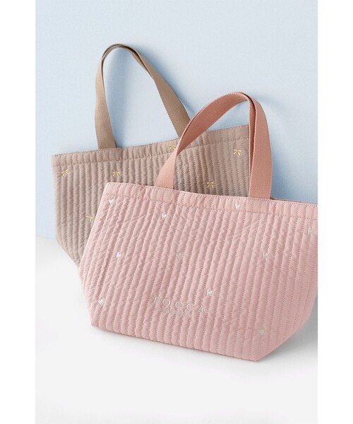 TOCCA(トッカ)の「LUCKY SHOWER TOTE トートバッグ(トートバッグ・レディース・ピンク系/ライトグレー系/ベージュ系/ブラック系・F)」の9枚目の写真