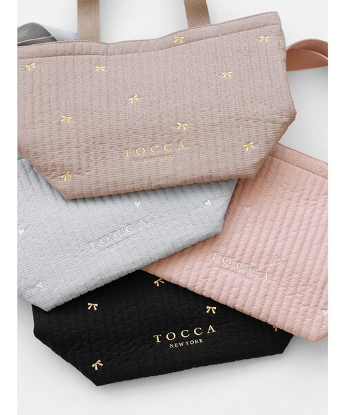 TOCCA(トッカ)の「LUCKY SHOWER TOTE トートバッグ(トートバッグ・レディース・ピンク系/ライトグレー系/ベージュ系/ブラック系・F)」の12枚目の写真