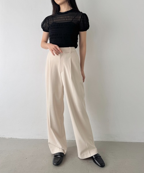 【☺︎】BODE シアーラバンデュラ半袖シャツ　S size セール】シャーリング シアー半袖トップス（Tシャツ/カットソー