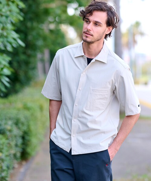 DRESSTERIOR(ドレステリア)の「【セットアップ可】ライトクロス 2WAYストレッチシャツ(シャツ/ブラウス・メンズ・ブラック/ライトベージュ・91/92/94/90)」の5枚目の写真