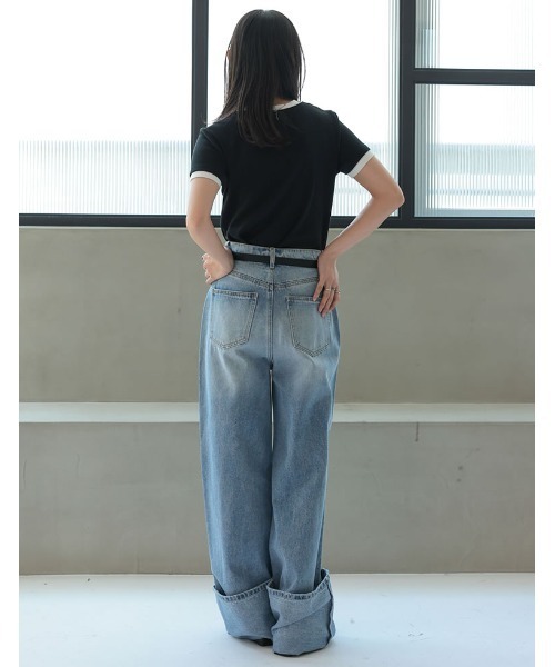 えりりです！ Re:EDIT（リエディ）の「[2025 SUMMER COLLECTION]配色ヘンリー