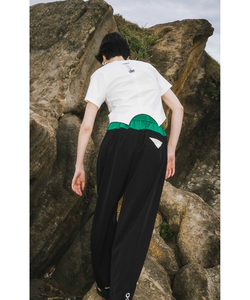 TUCK SLEEVE SHORT T（Tシャツ/カットソー）｜OMMO（オーエム