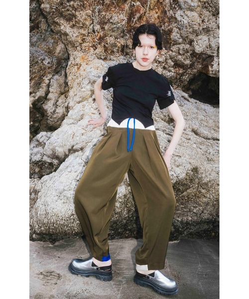 TUCK SLEEVE SHORT T（Tシャツ/カットソー）｜OMMO（オーエム