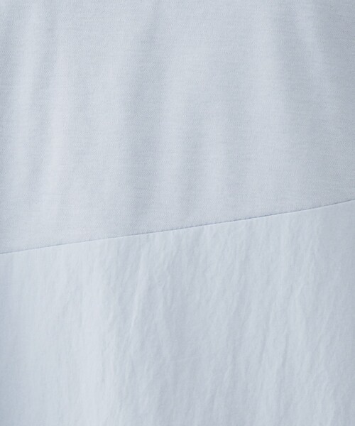 UNTITLED（アンタイトル）の「【UVカット/接触冷感/Tシャツ】異素材ドッキングペプラム（Tシャツ/カットソー・レディース・オフホワイト/サックスブルー/ブラック/グリーン系・00/04/02/50/48/44）」の17枚目の写真