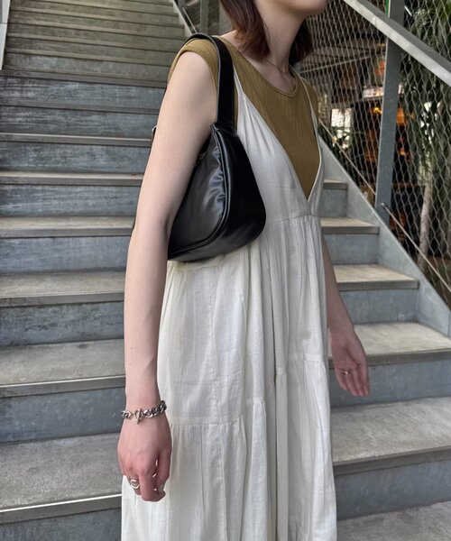 CIAOPANIC TYPY（チャオパニックティピー）の「【India】シリコンウォッシュ2WAYティアードキャミワンピ（ワンピース・レディース・レッド/ブラウン/ブラック/アイボリー・ONE SIZE）」の21枚目の写真