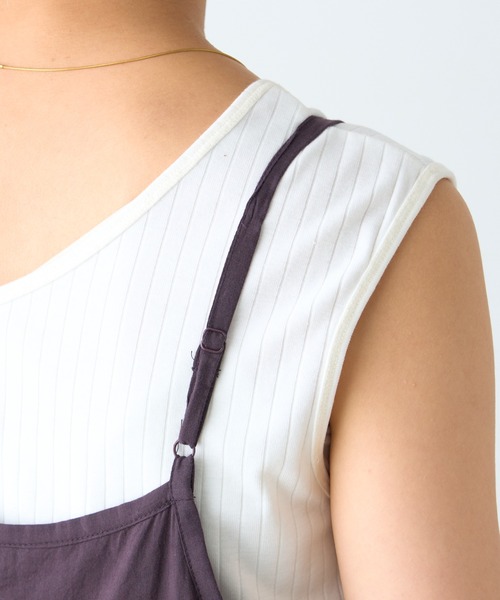 CIAOPANIC TYPY（チャオパニックティピー）の「【India】シリコンウォッシュ2WAYティアードキャミワンピ（ワンピース・レディース・レッド/ブラウン/ブラック/アイボリー・ONE SIZE）」の9枚目の写真