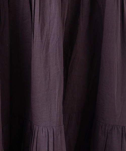 CIAOPANIC TYPY（チャオパニックティピー）の「【India】シリコンウォッシュ2WAYティアードキャミワンピ（ワンピース・レディース・レッド/ブラウン/ブラック/アイボリー・ONE SIZE）」の11枚目の写真