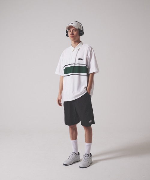 FIRST DOWN(ファーストダウン)の「CVCジャージー ショートスリーブ ラガーシャツ(ポロシャツ・メンズ・ホワイト/サックスブルー/ブラック・L/XL/M)」の4枚目の写真