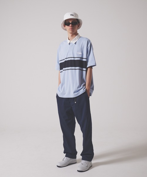 FIRST DOWN(ファーストダウン)の「CVCジャージー ショートスリーブ ラガーシャツ(ポロシャツ・メンズ・ホワイト/サックスブルー/ブラック・L/XL/M)」の10枚目の写真