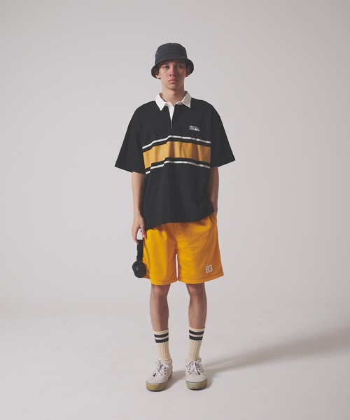 FIRST DOWN(ファーストダウン)の「CVCジャージー ショートスリーブ ラガーシャツ(ポロシャツ・メンズ・ホワイト/サックスブルー/ブラック・L/XL/M)」の8枚目の写真