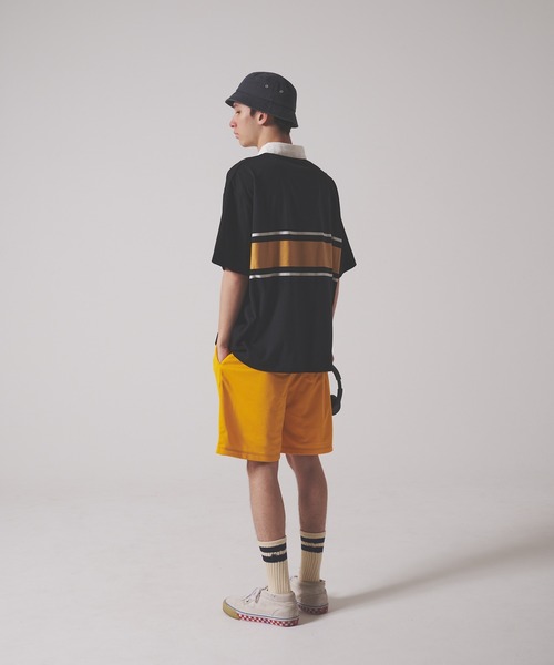 FIRST DOWN(ファーストダウン)の「CVCジャージー ショートスリーブ ラガーシャツ(ポロシャツ・メンズ・ホワイト/サックスブルー/ブラック・L/XL/M)」の14枚目の写真